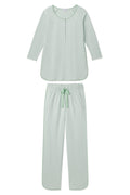 Pima Maternity Long-Long Set in Parisian Green