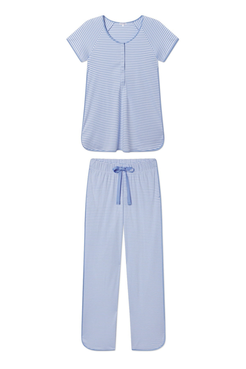 Pima Maternity Short-Long Set in Hydrangea