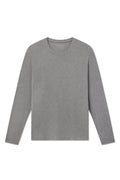 Men's Long Sleeve Bamboo Tee in Heather Gray