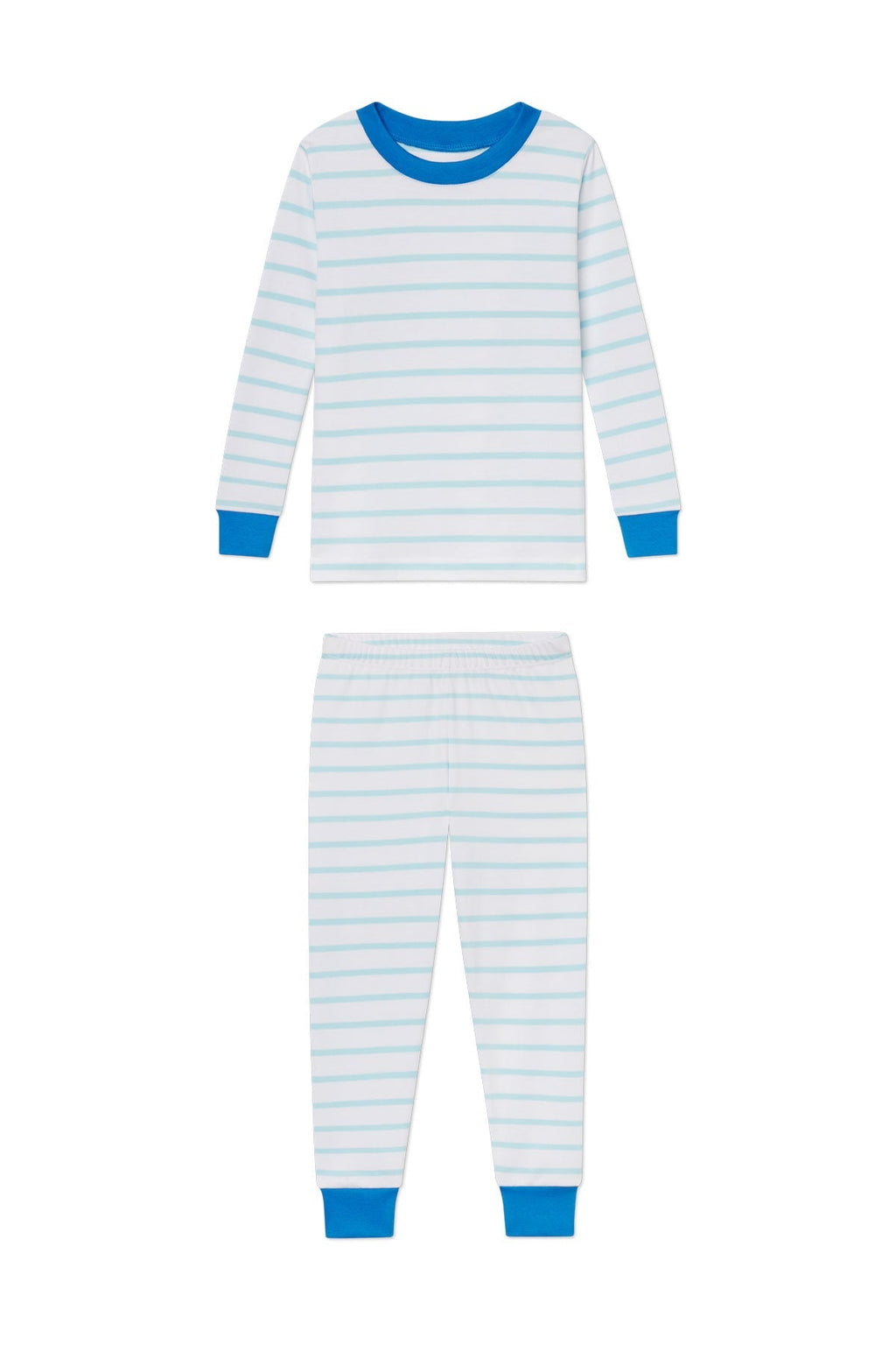 Kids Long-Long Set in Salt Spray Anchor Stripe