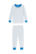 Kids Long-Long Set in Salt Spray Anchor Stripe