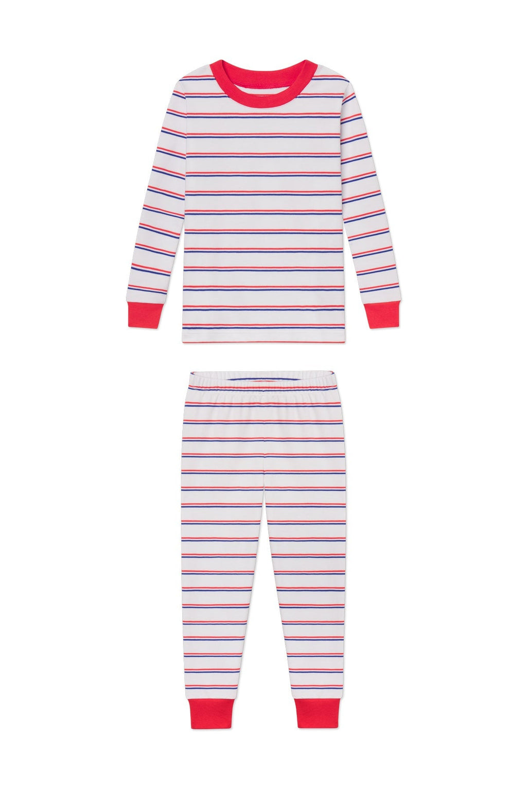 Kids Long-Long Set in Lapis Bicolor Tidal Stripe