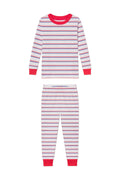 Kids Long-Long Set in Lapis Bicolor Tidal Stripe