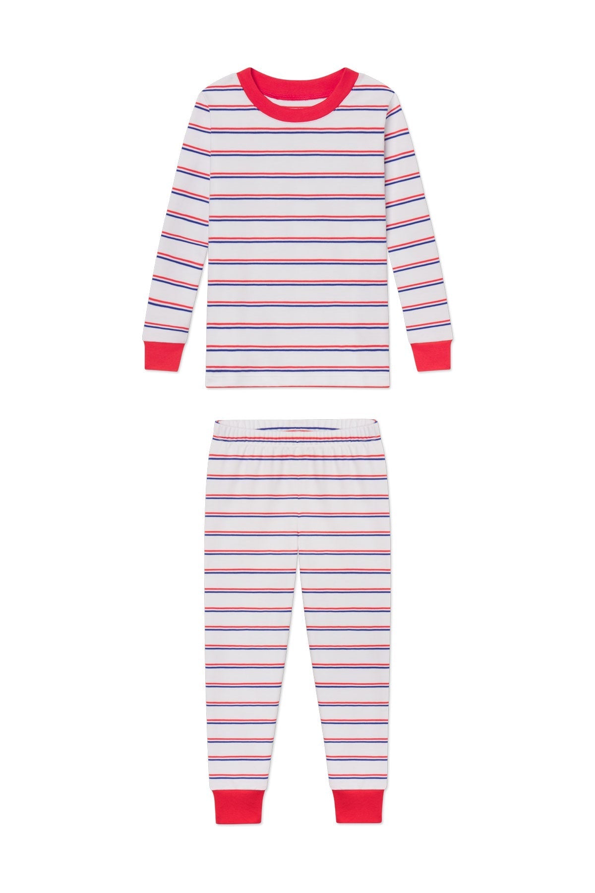 Kids Long-Long Set in Lapis Bicolor Tidal Stripe