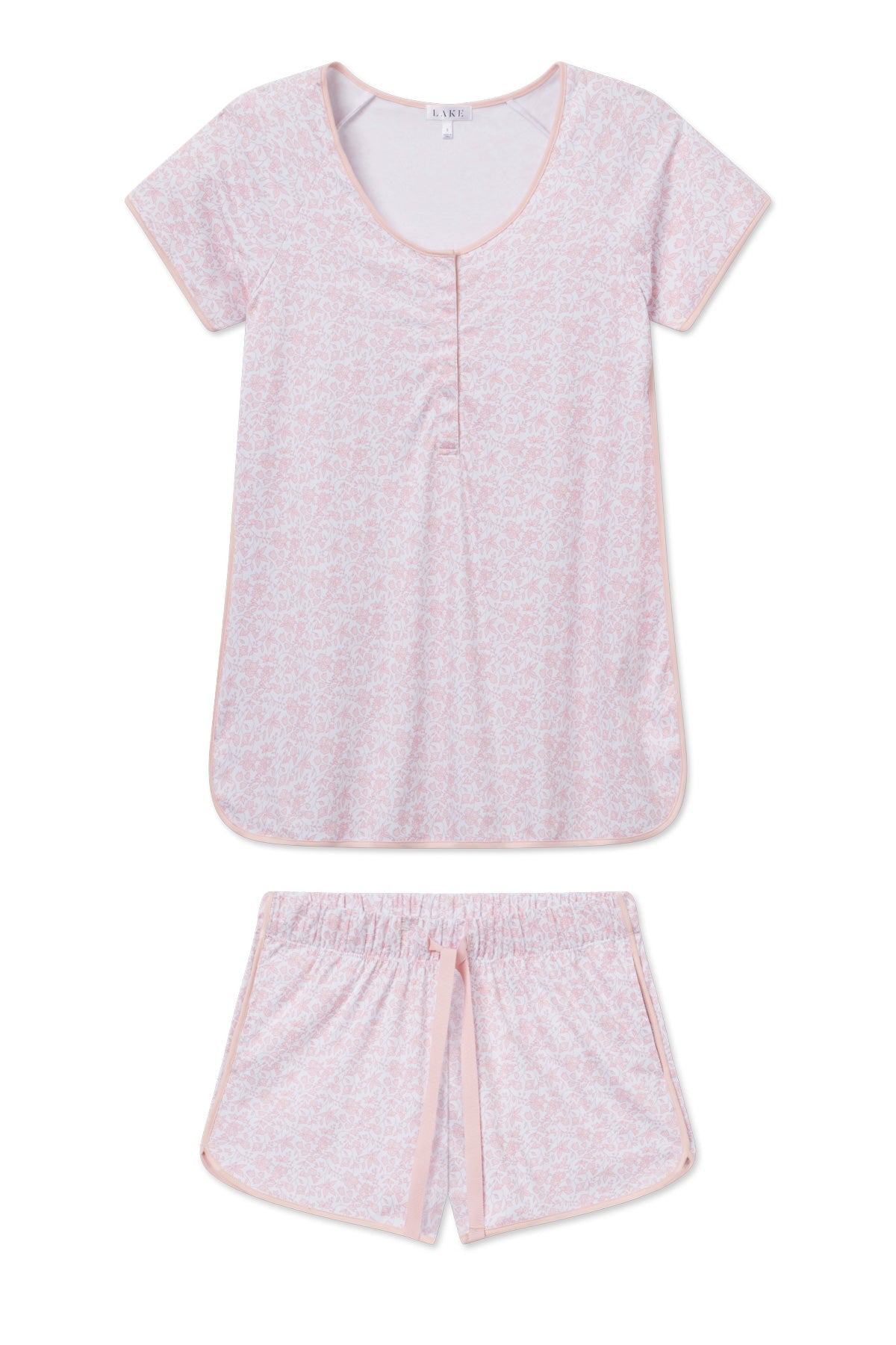 Pima Maternity Shorts Set in English Rose Garden Floral