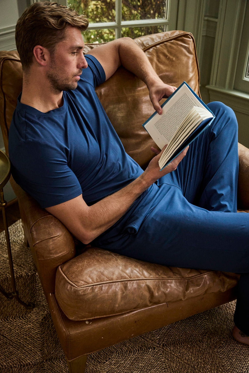 Men's Bamboo Lounge Set in Navy