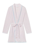 Pima Short Robe in Gelato Boating Stripe
