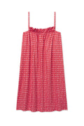 Pima Ruffle Nightgown in Terrace Brushed Check