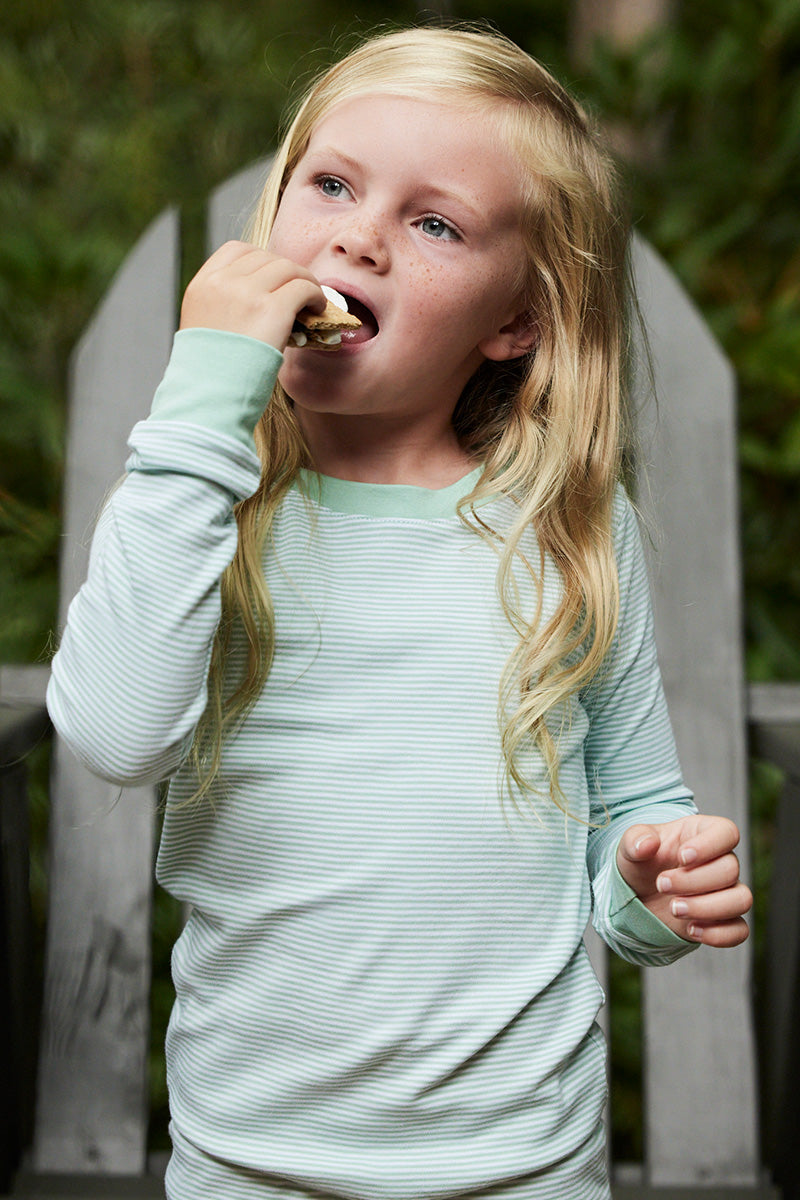 Kids Long-Long Set in Parisian Green