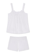Alice Shorts Set in White Seersucker