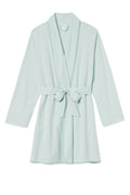 Pima Short Robe in Parisian Green