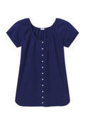 Charlie Nightgown in Blue Depths Seersucker