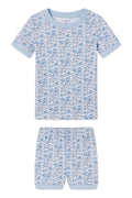 Kids Shorts Set in Delft Blue Garden Floral