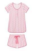 Pima Maternity Shorts Set in Winterberry Jasmine Vine