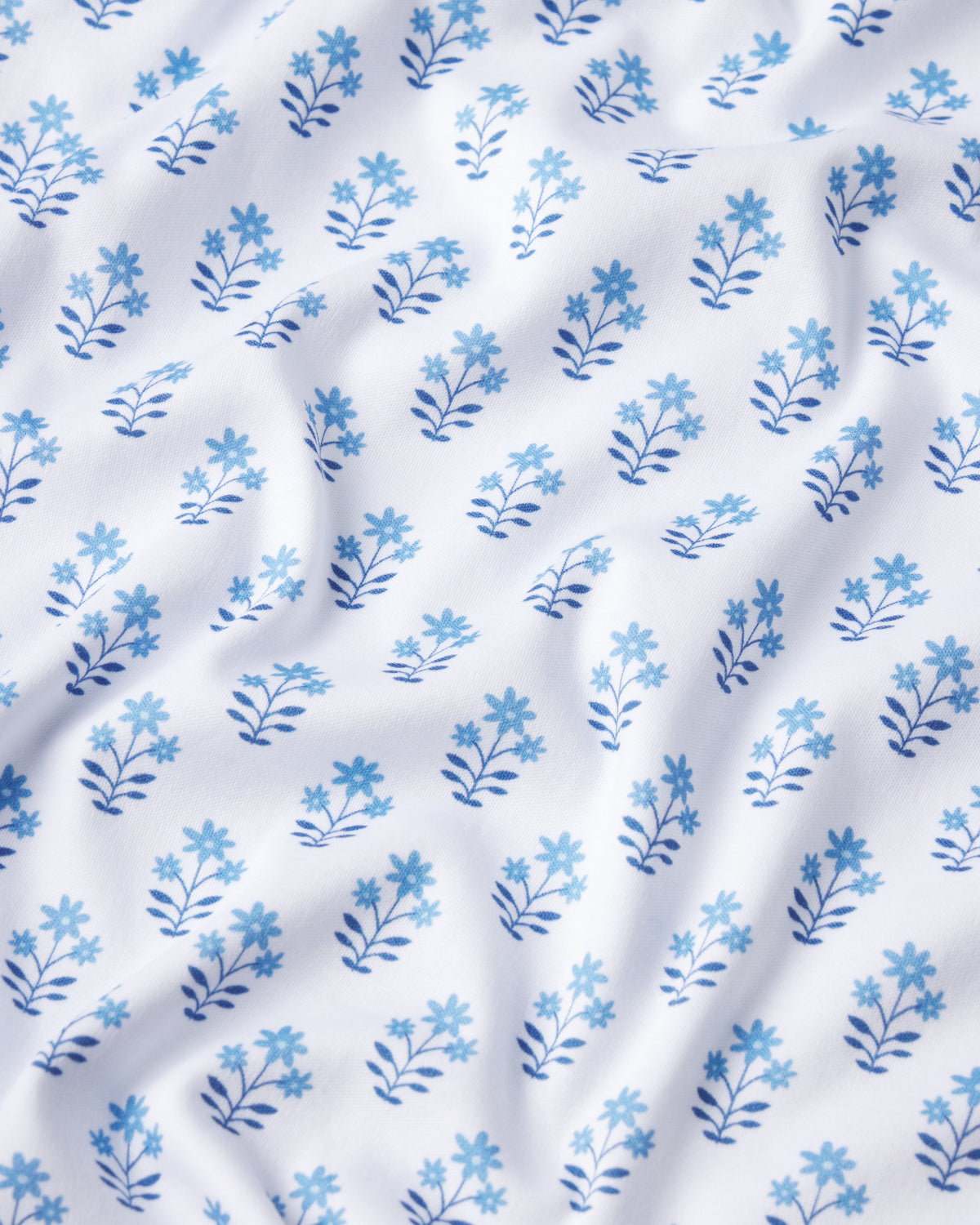 Pima Nightgown in Serene Blue Posy