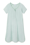 Pima Maternity Nightgown in Parisian Green