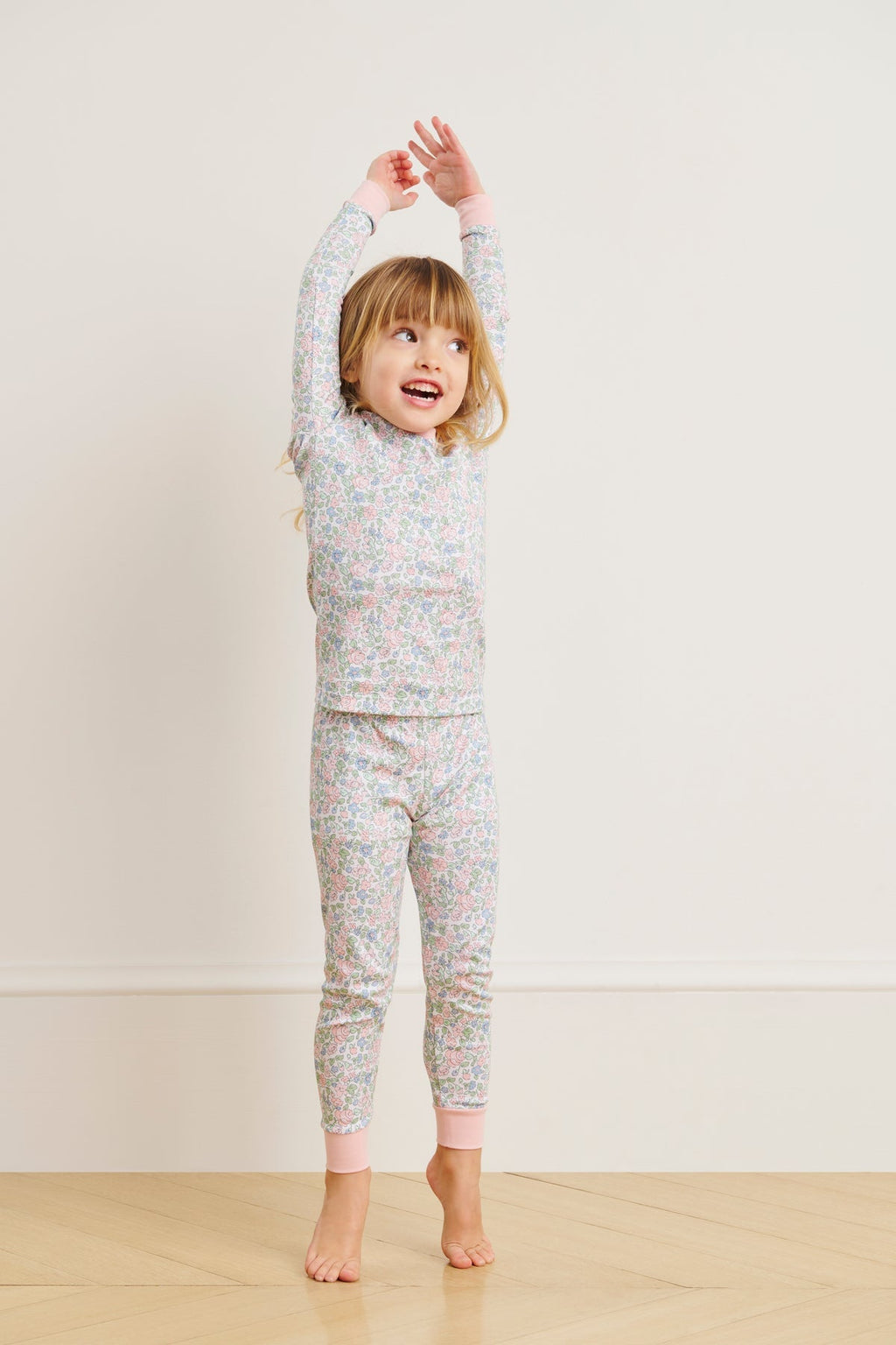 Kids Long-Long Set in English Rose Elizabeth Floral