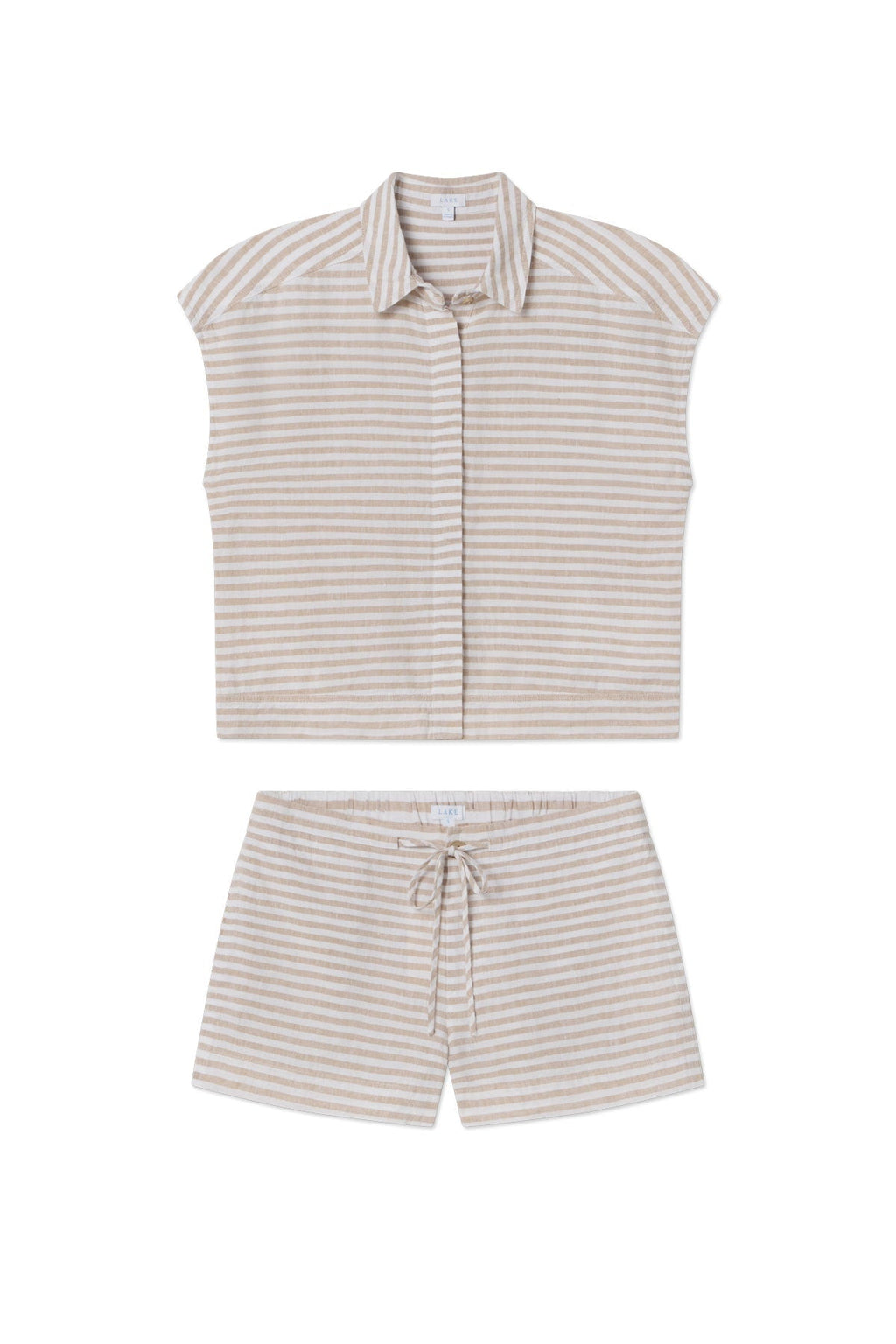 Cruise Short Set in Sandstone Amalfi Stripe