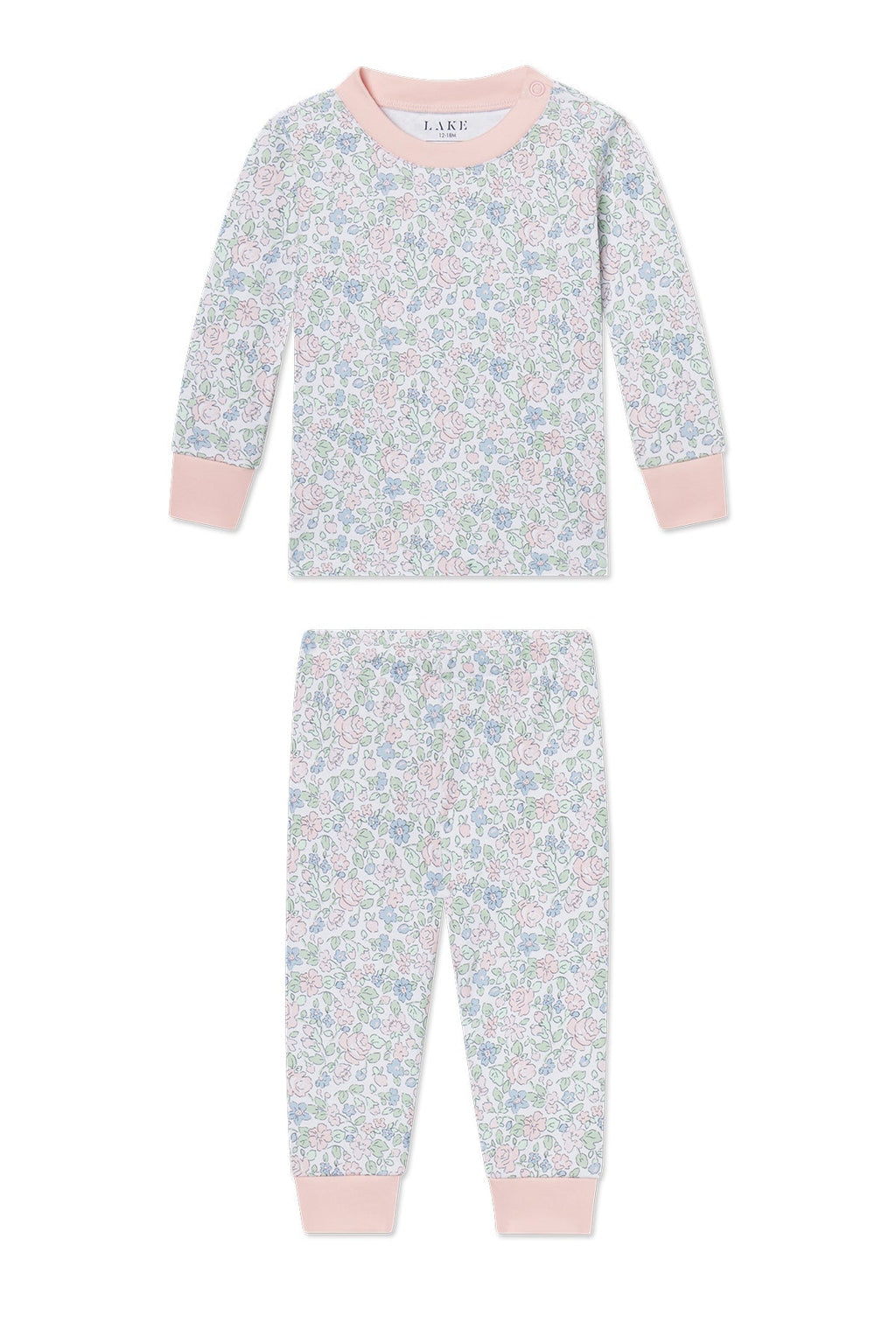 Baby Long-Long Set in English Rose Elizabeth Floral