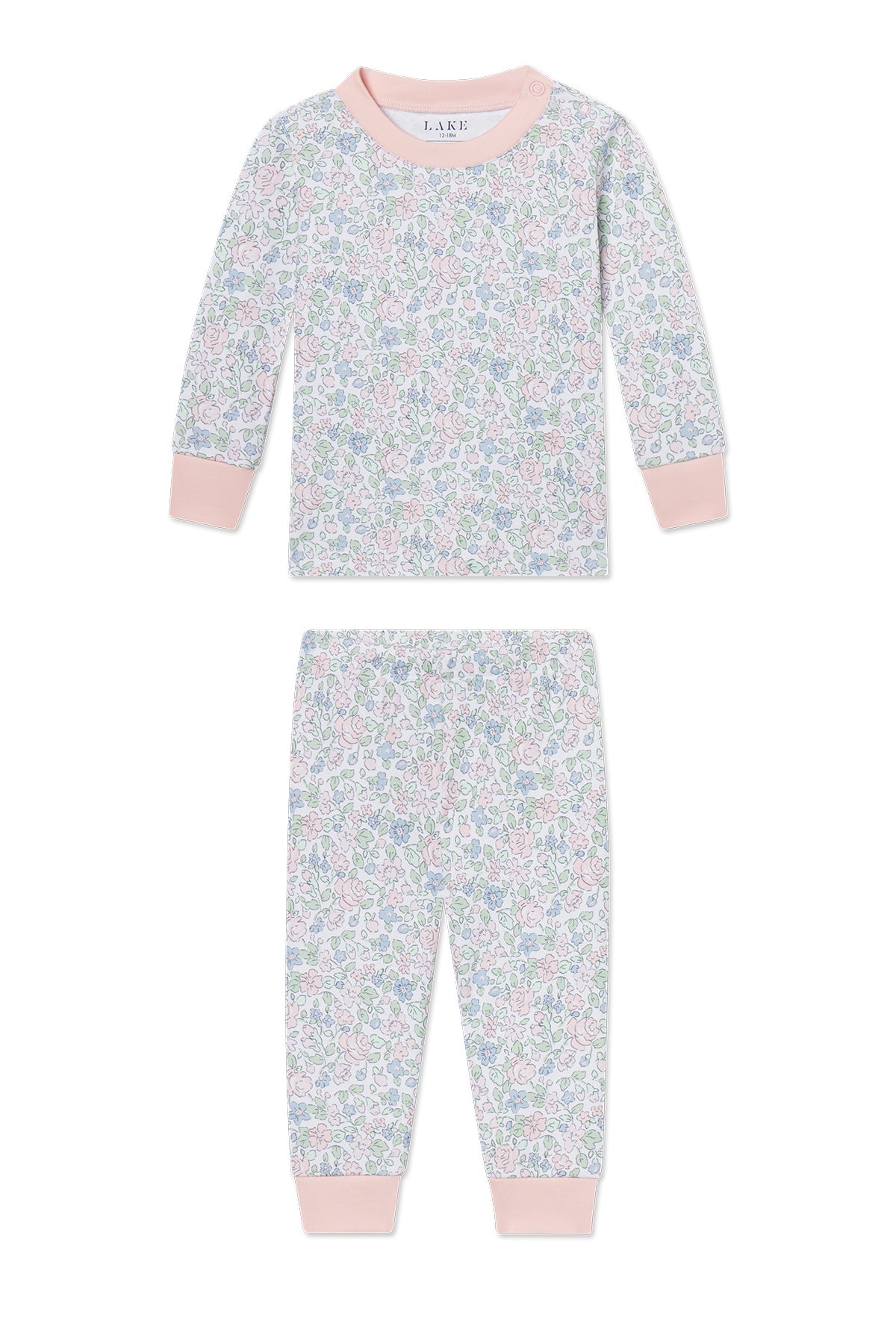 Baby Long-Long Set in English Rose Elizabeth Floral